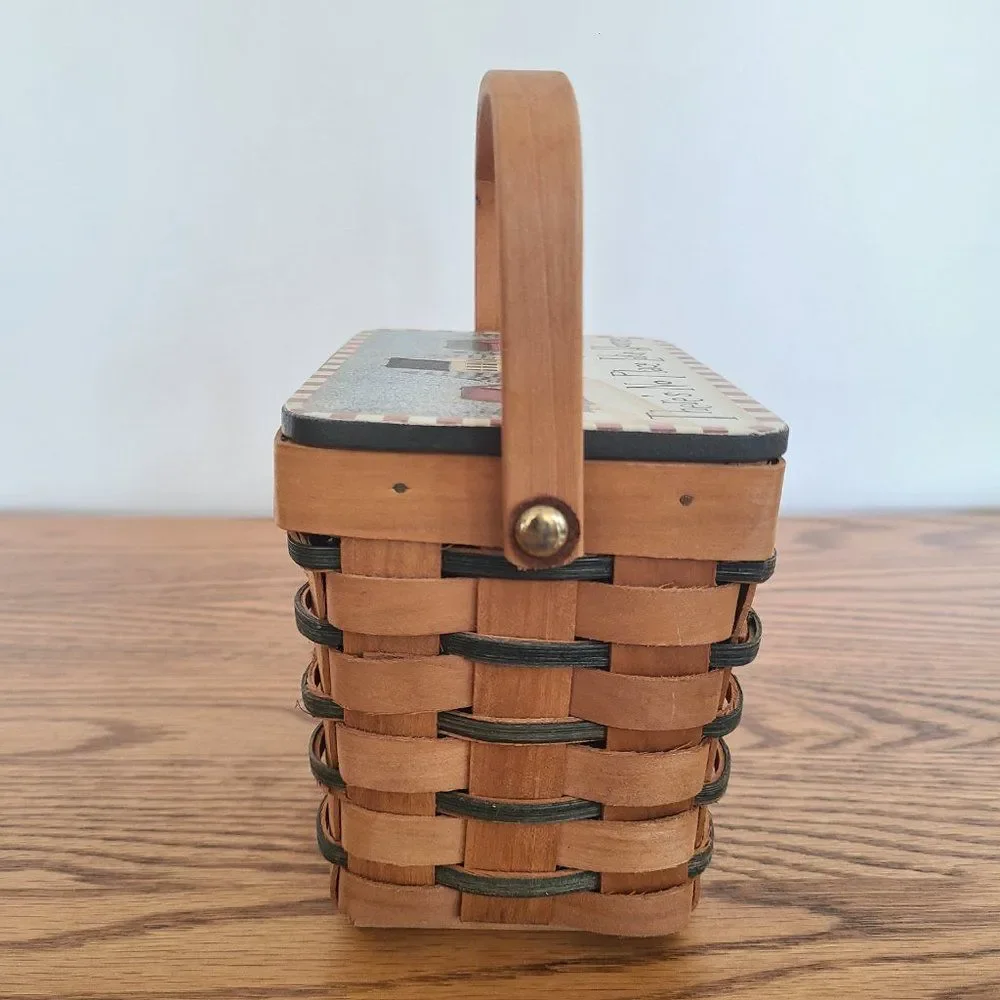 Vintage Crazy Mountain Basket There's No Place Like Home Artist Angela Anderson